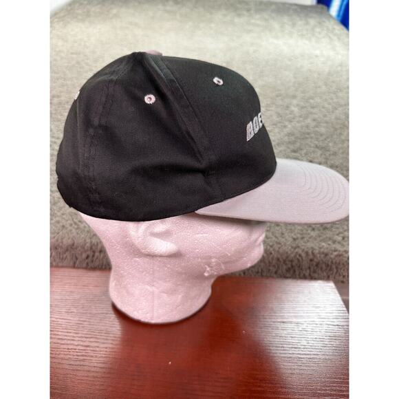 VINTAGE Boeing Hat Mens OS Black Gray Snapback Headmasters Cap * - Picture 7 of 12